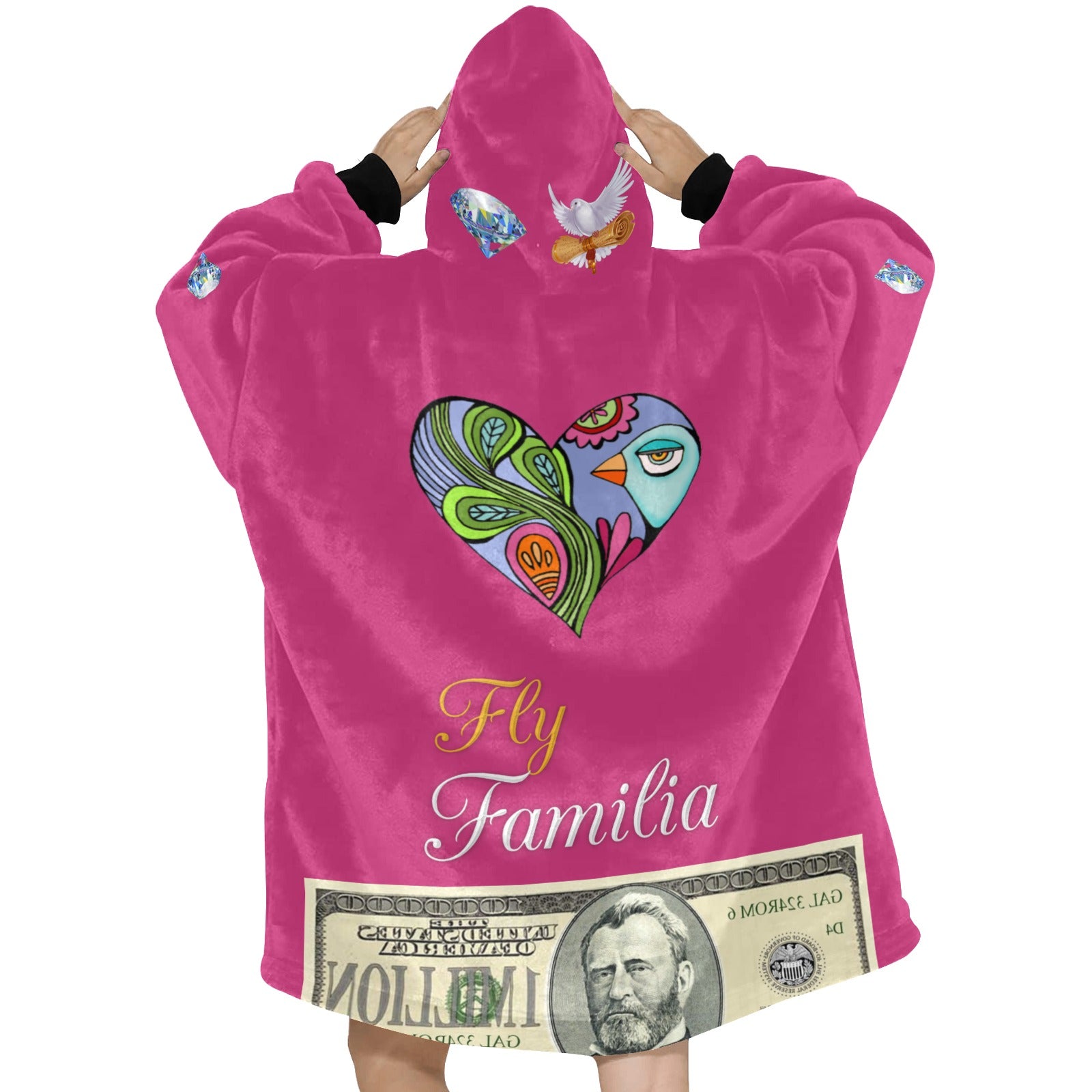 Manifesting Millions Blanket Hoodie