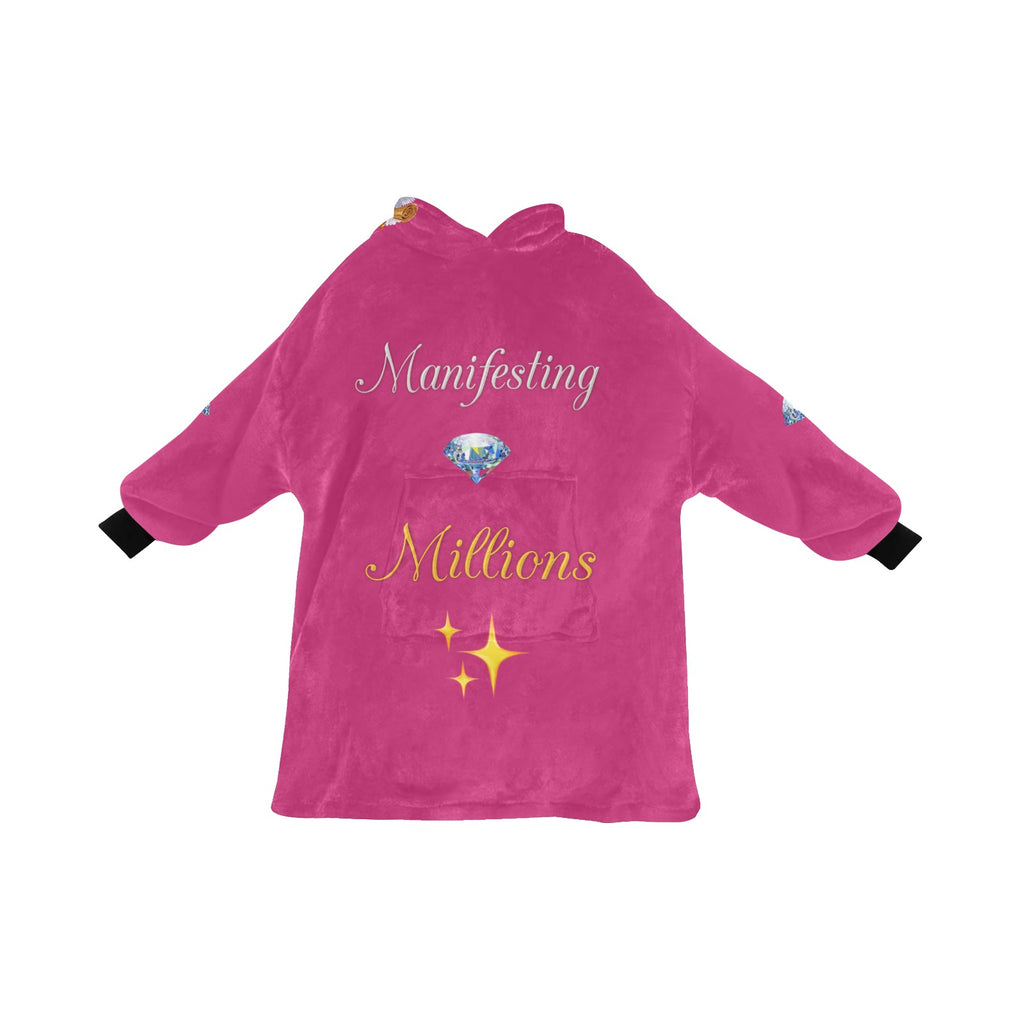 Manifesting Millions Blanket Hoodie